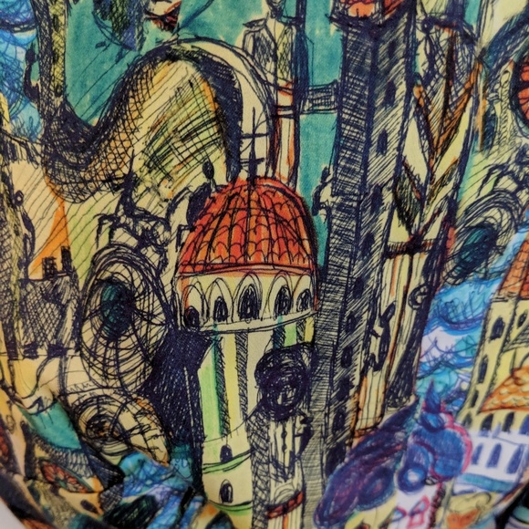 Anthro 🌿 Unique Artsy Peplum Top - Picture 3 of 6